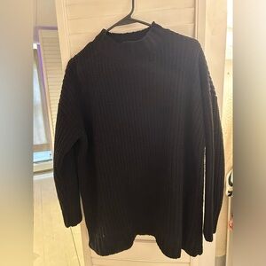 Black knit sweater
